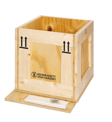 UN Marked, Wooden Box, 20 3/4 x 20 1/2 x 20 (ID)